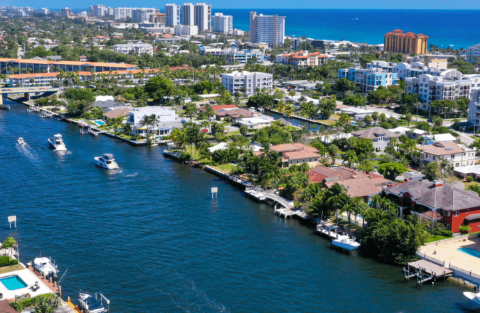 Aerial Deerfield Beach FL, A1A Popcorn Ceiling Removal