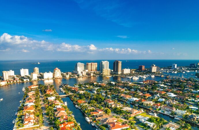 Aerial Fort Lauderdale FL, A1A Popcorn Ceiling Removal