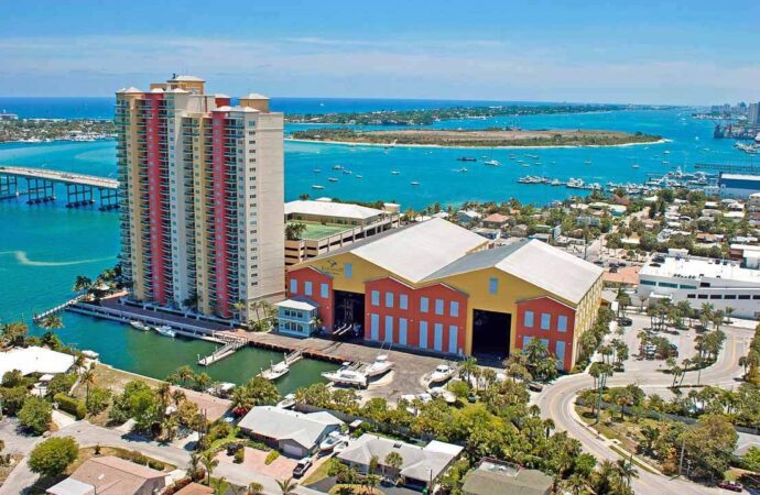 Aerial Riviera Beach FL, A1A Popcorn Ceiling Removal