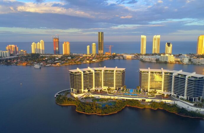 Aerial Sunny Isles Beach FL, A1A Popcorn Ceiling Removal