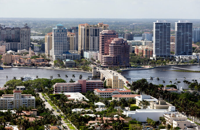 Aerial West Palm Beach FL, A1A Popcorn Ceiling Removal